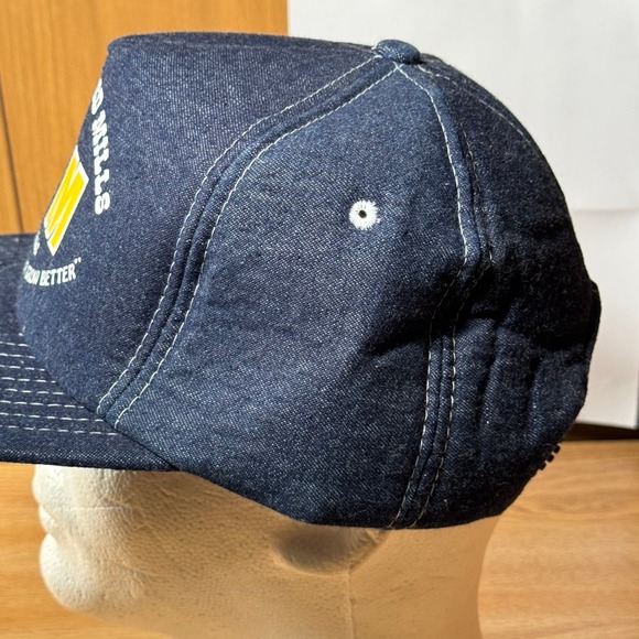 Vintage Valley‎ Feed Mills VFM Paris Texas TX Snapback Hat Cap Trucker - Picture 3 of 8